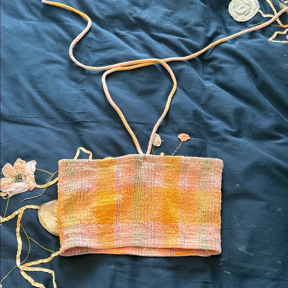 Universal Thread Orange And Peach Mini Woven Cros… - image 1